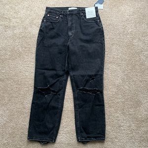 Ultra High Rise Ankle Straight Jeans